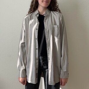 Eddie Bauer Beige Button-Down Shirt